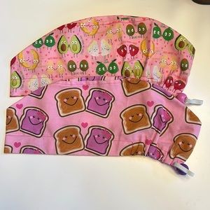 NEW Euro Food Fun Scrub Cap Bundle